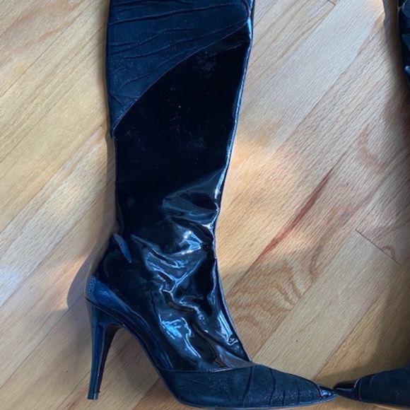 NWT Bruno Magli Patent Leather Boots Size 6 - Picture 2 of 12